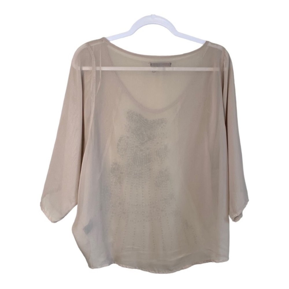 Rock & Roll Cowgirl Sheer Embellished Blouse - XL  China - Picture 5 of 7